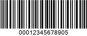 ITF (Interleaved ၂ of ၅) barcode example